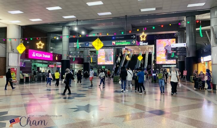 Nu Sentralに繋がるエスカレーター