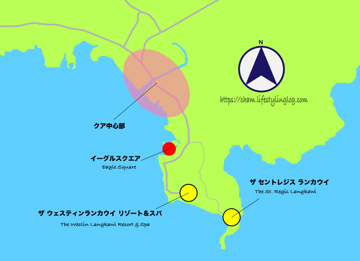 ランカウイ島のクアタウンエリアにあるホテル