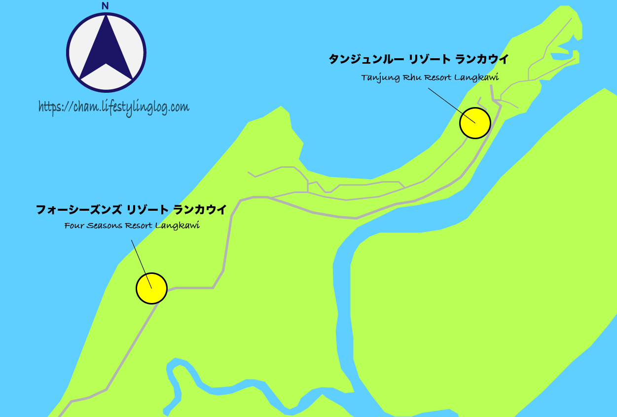 ランカウイ島のタンジュンルーエリアにあるホテル