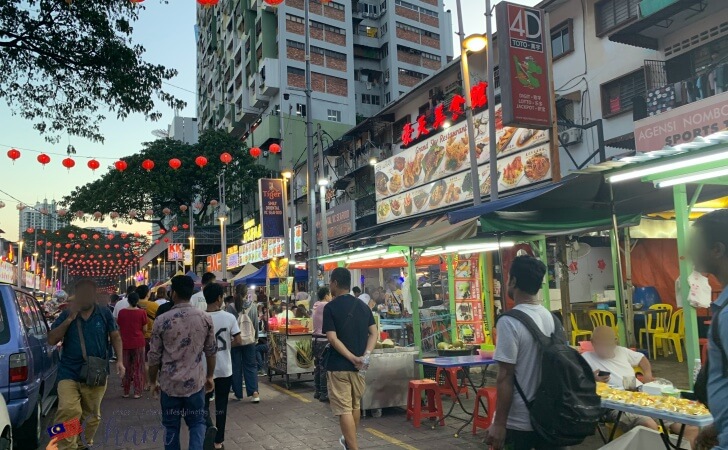 夜市があるアロー通り