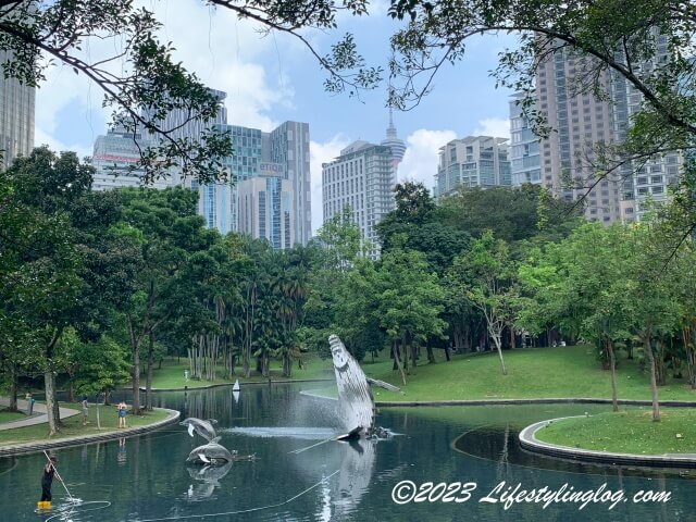 KLCC公園（KLCC Park）にある池