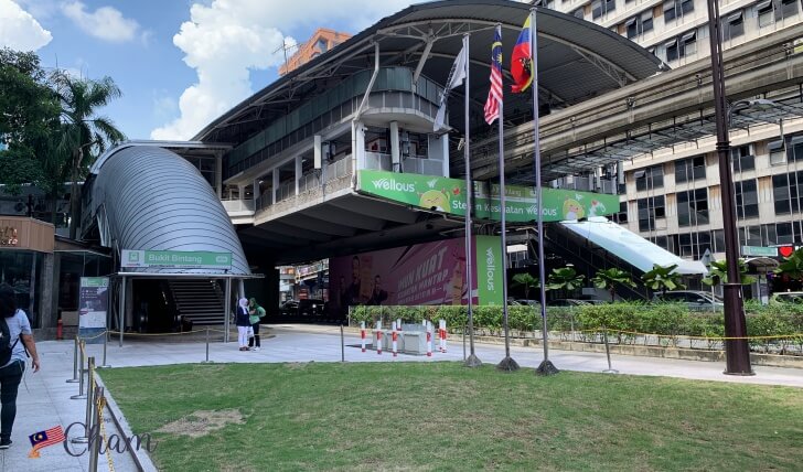 モノレールのBukit Bintang駅