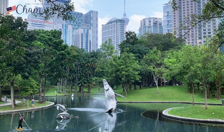 KLCC公園にあるジョギングコース