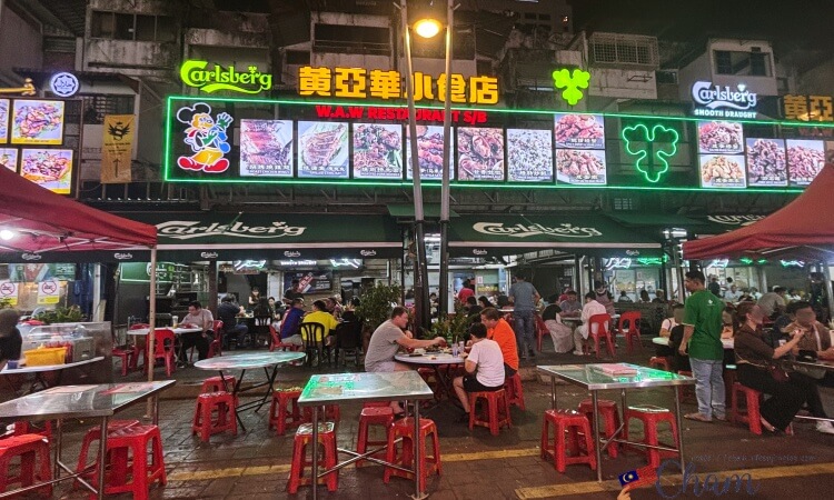 アロー通りにあるWong Ah Wah Restaurant(黄亜華小食店)