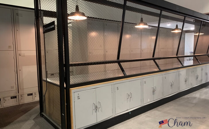 Capsule Transit Hotel（カプセルトランジットホテル）のロッカー設備