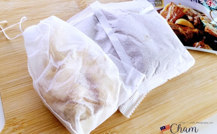 毛山稿肉骨茶のスープの素の内容物