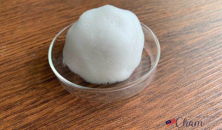 もこもこした泡を作ることができるガヤミナミのなまこ石鹸