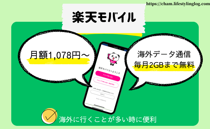 楽天モバイルの特徴