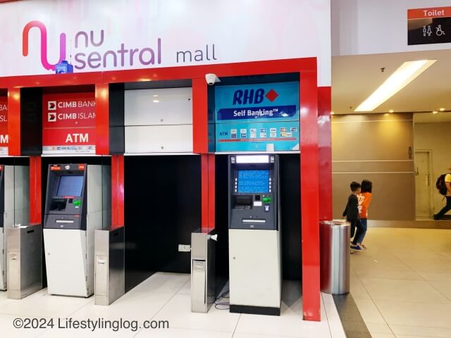 Nu SentralにあるRHBのATM