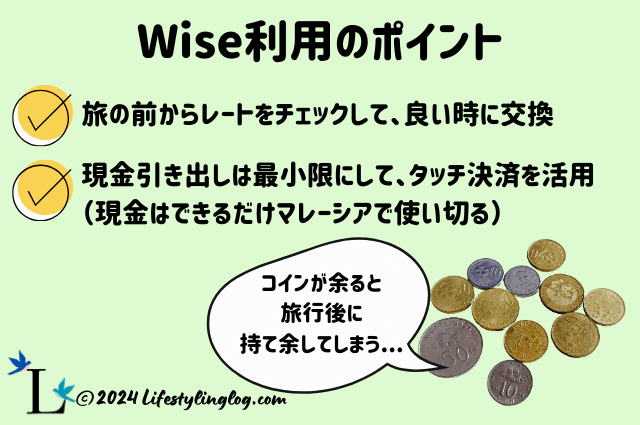 マレーシア旅行のWise活用ポイント