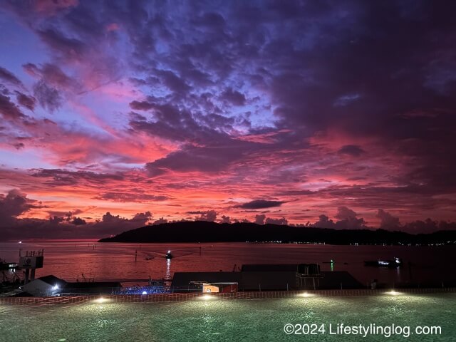 Citadines Waterfront Kota Kinabalu（シタディーンズウォーターフロントコタキナバル）から見えるサンセット