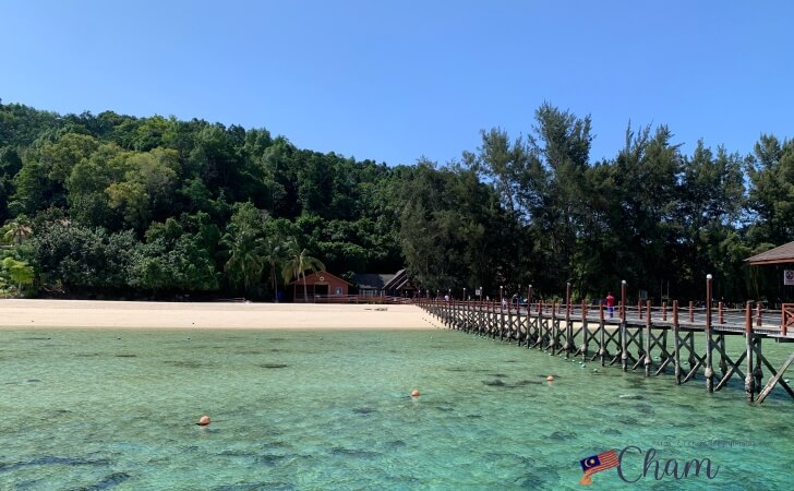 マヌカン島の桟橋