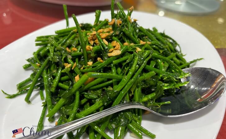 KK Garden Seafood（KKガーデンシーフード）の沙巴树仔菜（Sabah Vegetables）