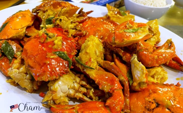 マッドクラブを甘香の味つけをした双天海鮮樓(Suang Tain Seafood Restaurant)の金甘蟹