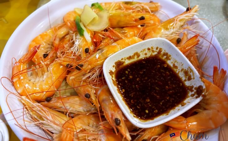 双天海鮮樓(Suang Tain Seafood Restaurant)のエビ