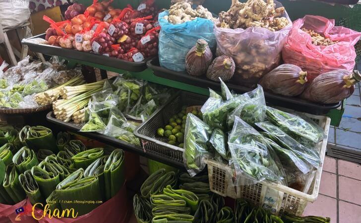 コタキナバル中央市場(Pasar Besar Kota Kinabalu)で販売されているハーブ&スパイス