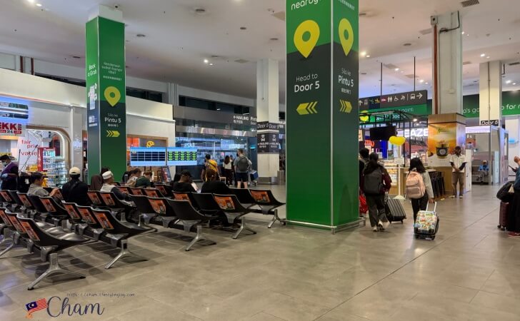 クアラルンプール国際空港ターミナル2にあるe-Hailing待合スペース