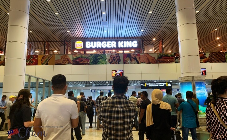 クアラルンプール国際空港(KLIA)のメインターミナルビルにあるバーガーキング