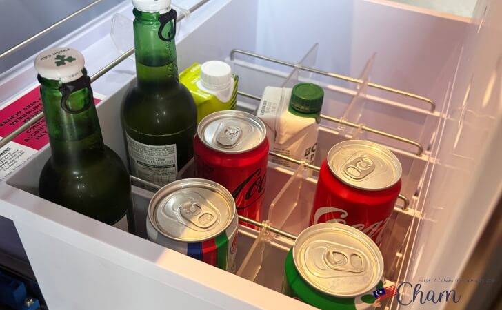 ハイアットセントリックコタキナバルのミニバーの飲料