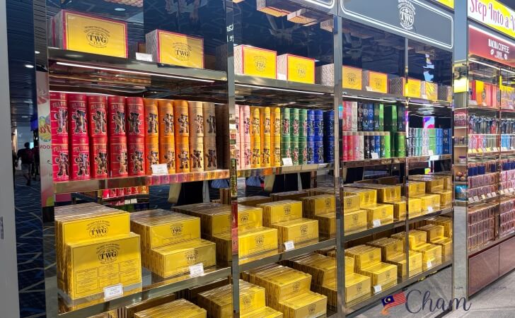 クアラルンプール国際空港T1国内線ターミナルの土産店で販売されているTWG