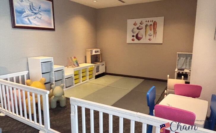 クアラルンプール国際空港にあるマレーシア航空の国内線ゴールデンラウンジのキッズスペース