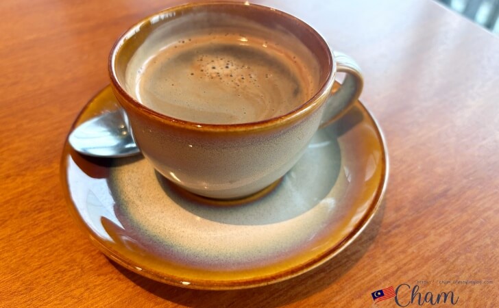 ハイアットセントリックコタキナバルの朝食で提供されたコーヒー