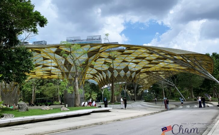 ペルダナ植物園の中央ゾーン(メインスクエア)