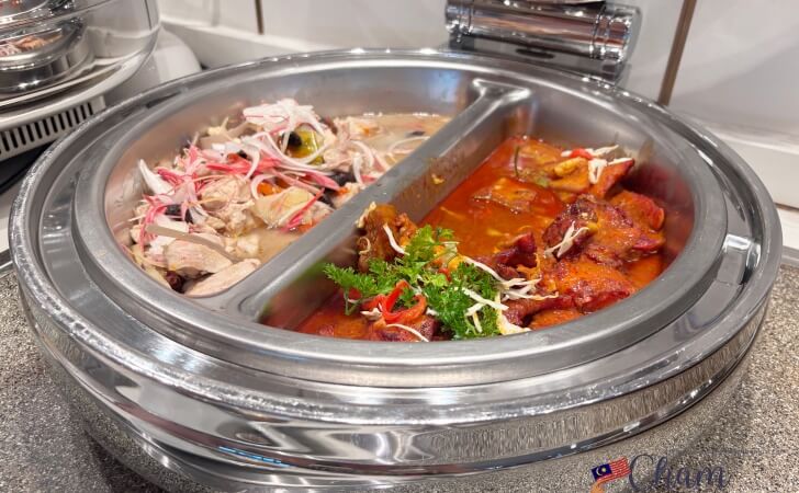 コタキナバル国際空港(国内線)のトラベルクラブラウンジの食事3