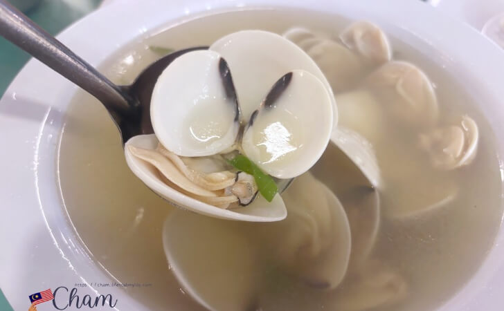 ウェルカムシーフードレストランの沙白湯の貝