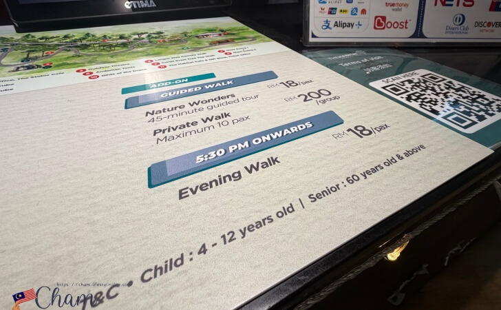 ザ・ハビタットペナンヒルのガイドウォークの料金