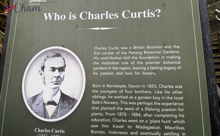 ザ・ハビタットペナンヒルにあるCharles Curtisについての説明文