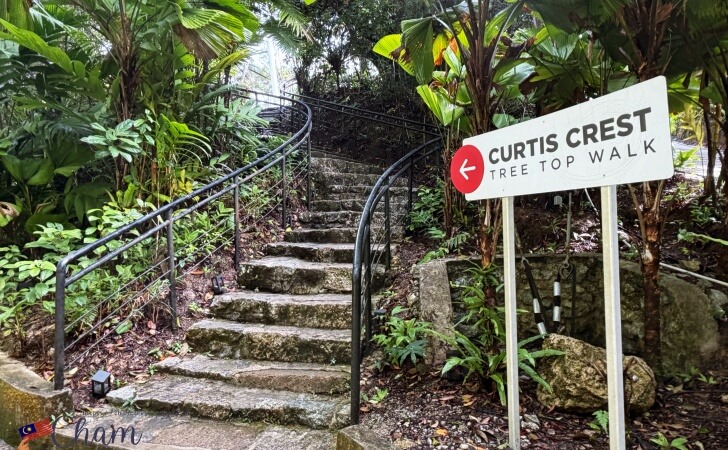 ザ・ハビタットペナンヒルのCurtis Crest Tree Top Walkへの案内