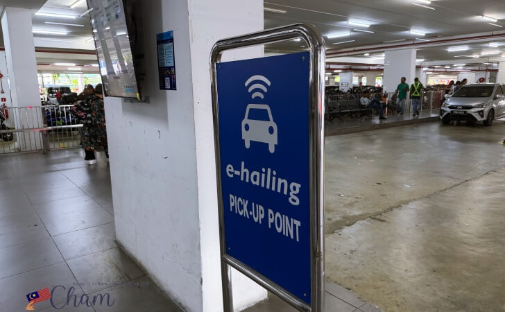 ペナン国際空港のGrab乗り場