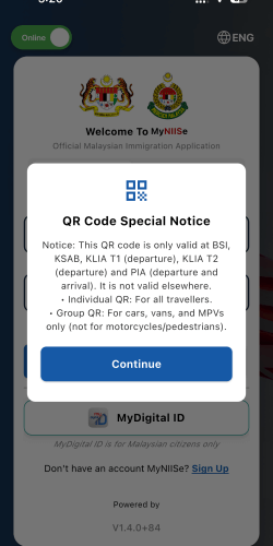 クアラルンプール国際空港ターミナル1とターミナル2の出国、ペナン国際空港の到着＆出国で使えるようになったマイニース