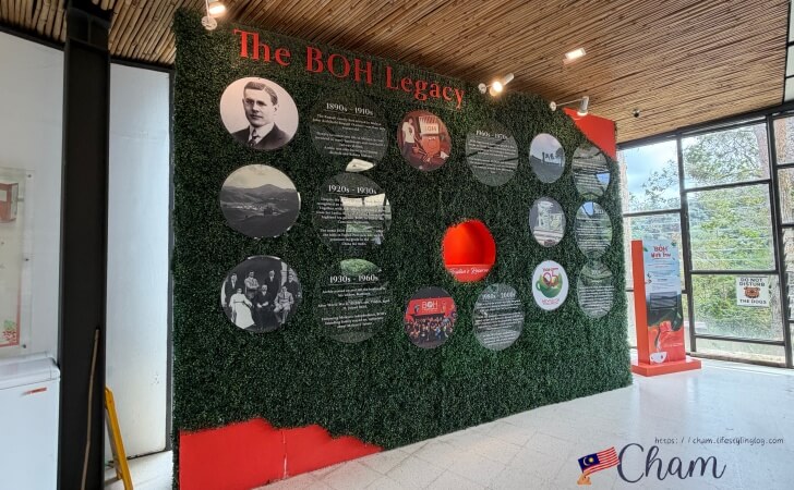 ボーティーセンターにあるBOHの歴史を紹介する展示物