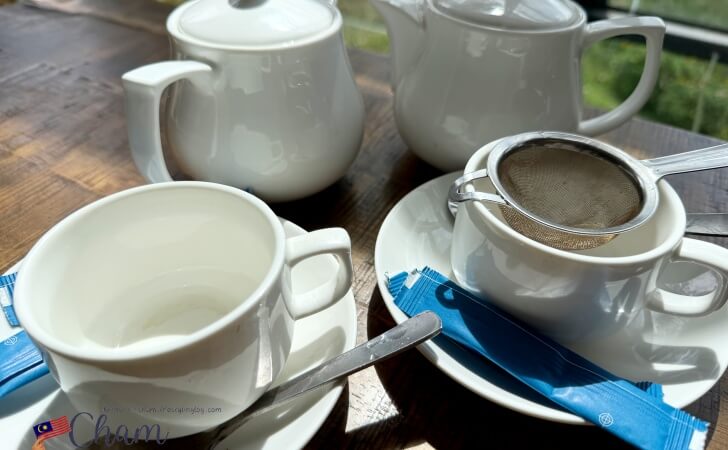 ボーティーカフェで注文したガーデンシリーズの紅茶