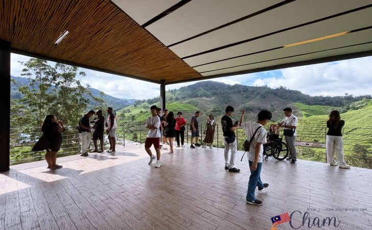 ボーティーカフェのバルコニー部分