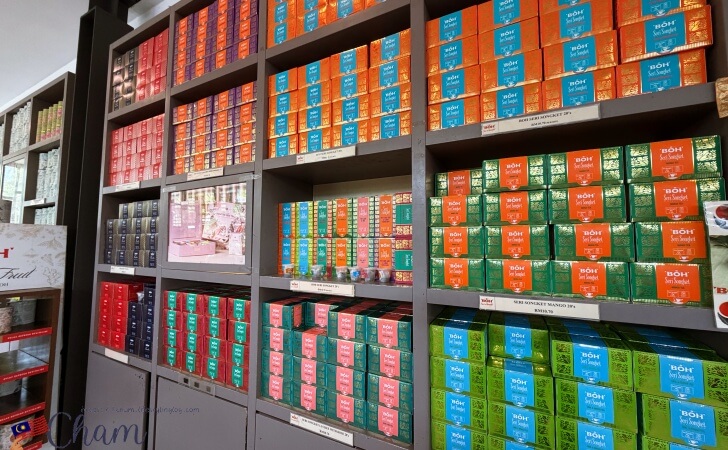 ボーティーセンターのお土産ショップで販売されているフレーバーティー