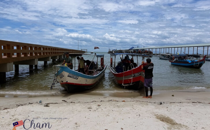 ペナン国立公園にあるボート
