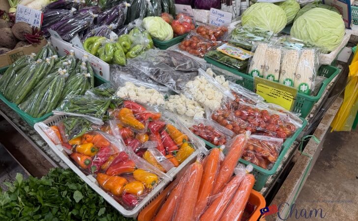 Bazar Kea Farm Cameron Highlandsで販売されている野菜