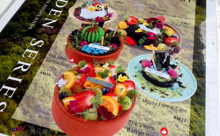 The Views Cafe@CH Flora Parkで提供されているガーデンシリーズのデザート