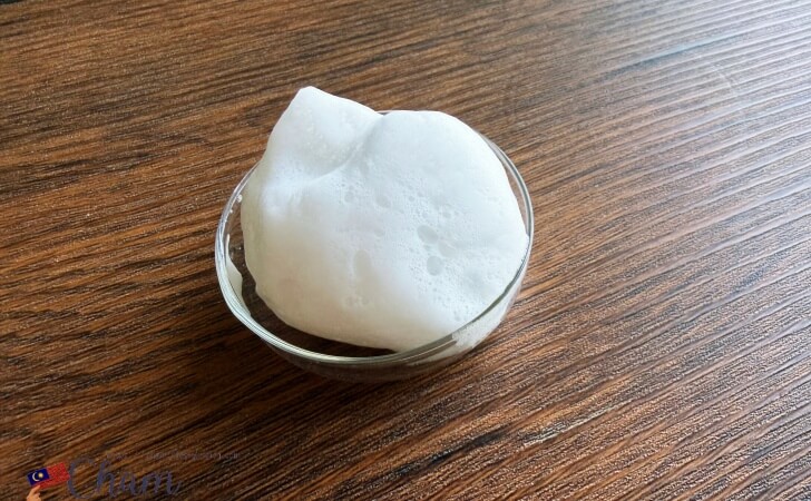 Zen Suousのなまこ石鹸の泡立ち具合