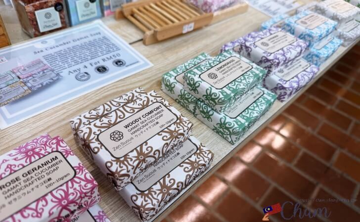 Zen Suousで販売されているなまこ石鹸