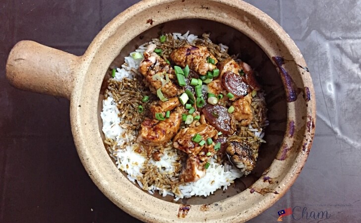 クアラルンプールチャイナタウンにあるHong Kee Claypot Chicken Riceのクレイポットチキンライス