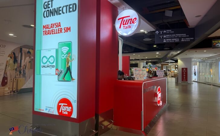 gateway@klia2にあるTune Talkのカウンター