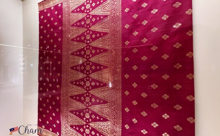 Merdeka Textile Museum（ムルデカテキスタイルミュージアム）に展示されているSongket