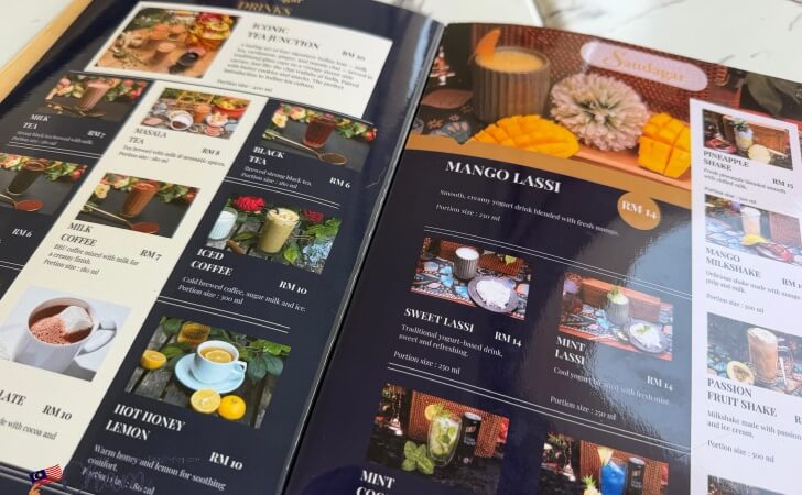 Saudagarのドリンクメニュー